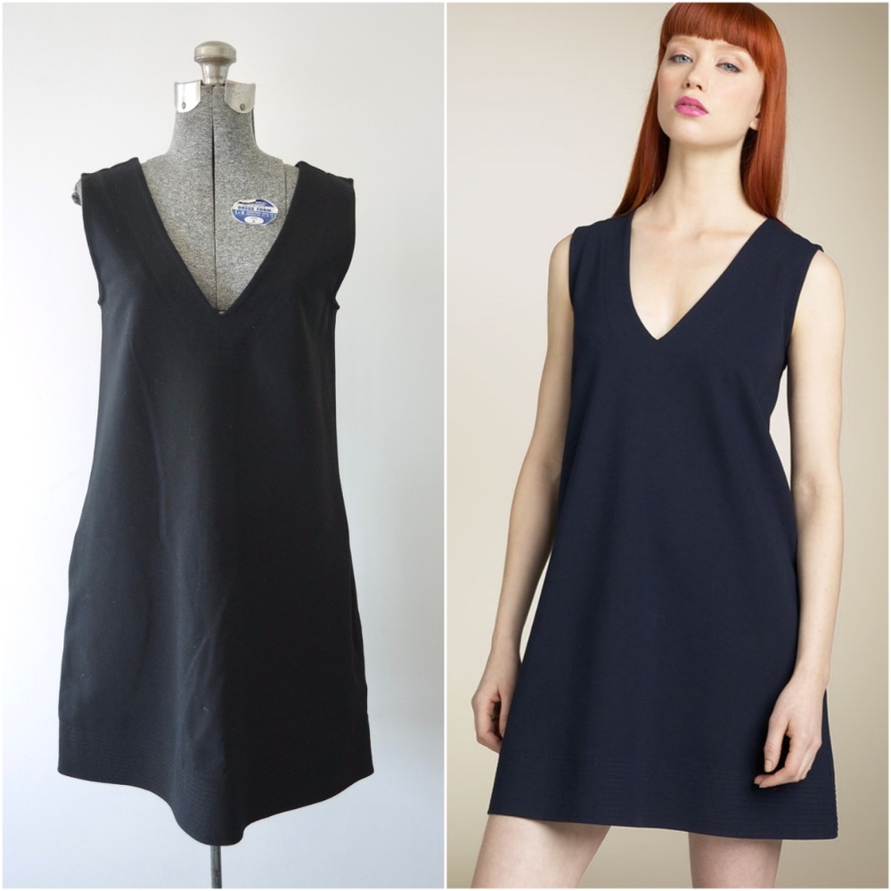 Diane Von Furtstenberg Benten V Neck Knit Shift Dress w/ Pockets Size 6